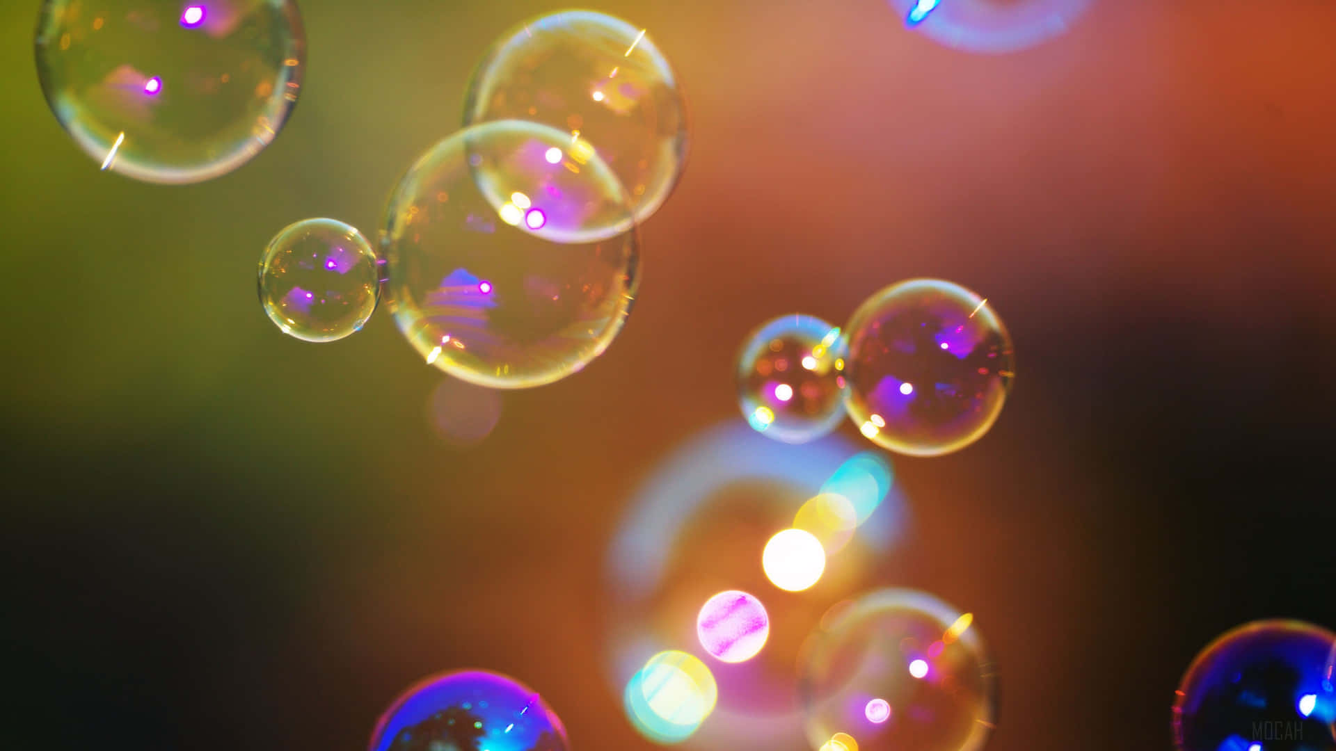 Shiny Bubbles Background