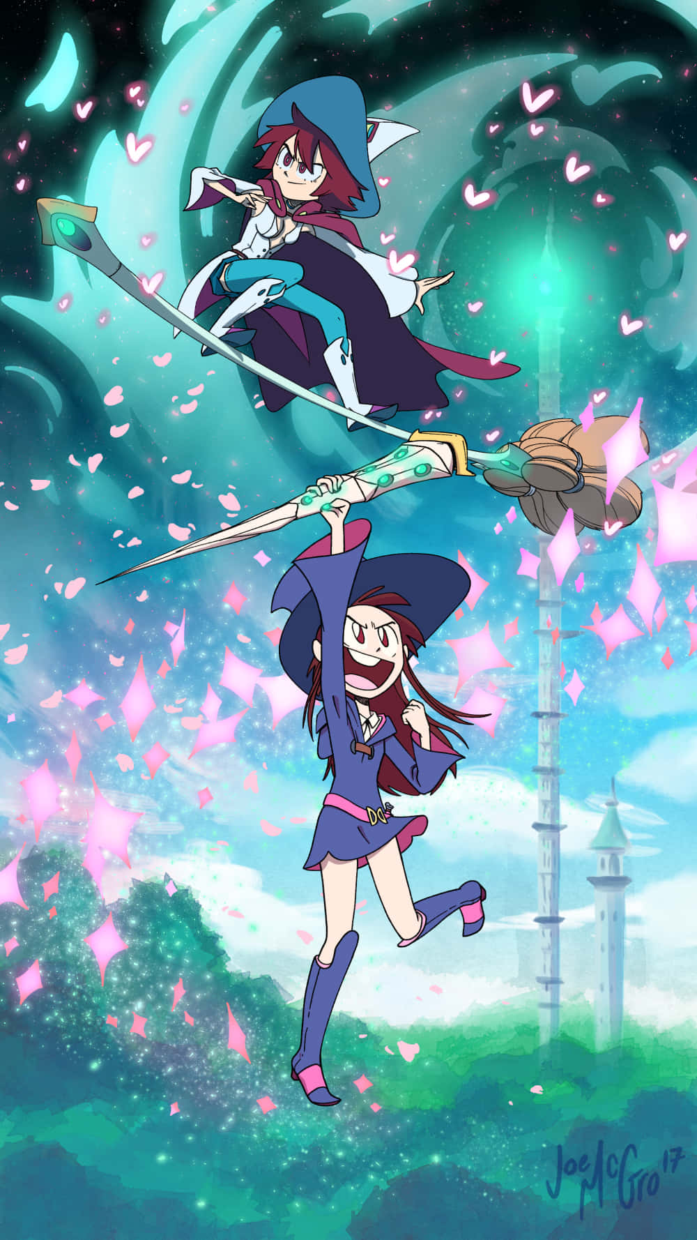 Shiny Chariot And Atsuko Little Witch Academia