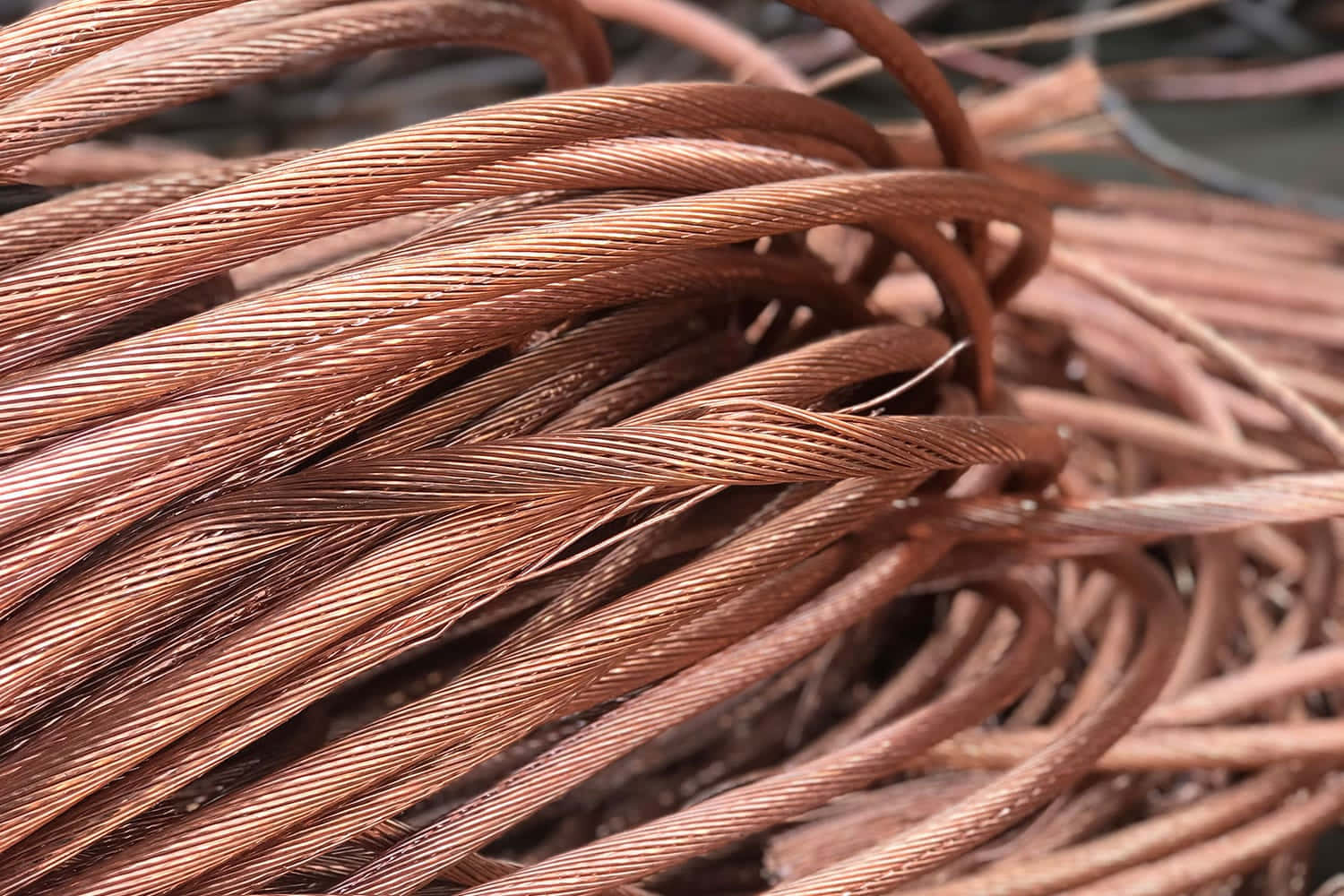 Shiny Copper Coils Background