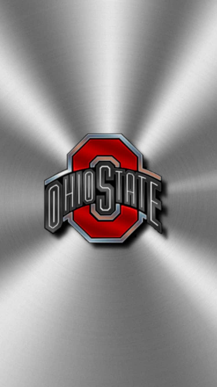 Shiny Gray Ohio State Logo Background