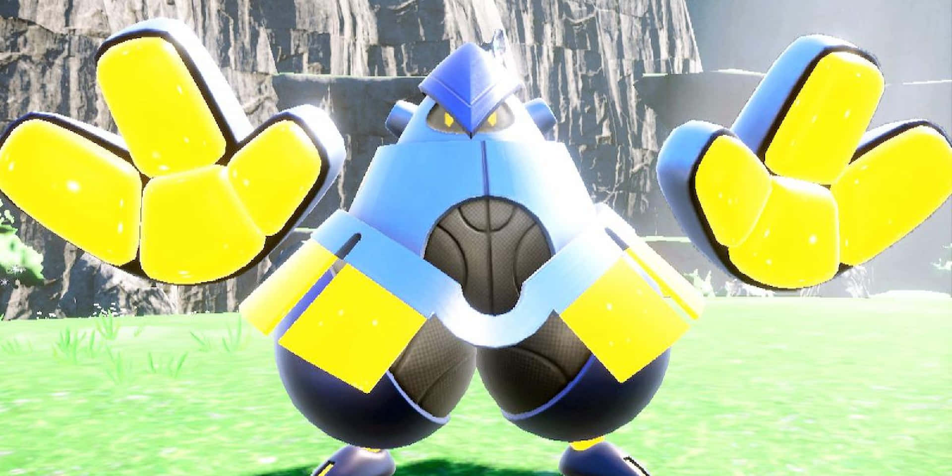 Shiny Iron Hands Background