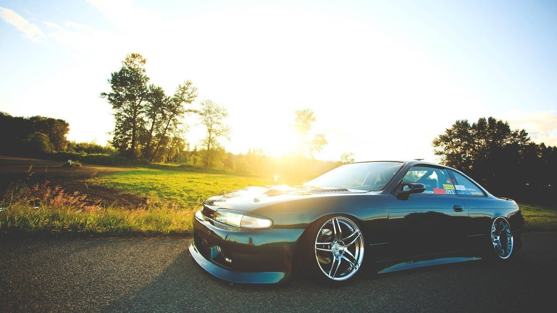 Shiny Nissan Silvia S14 Background