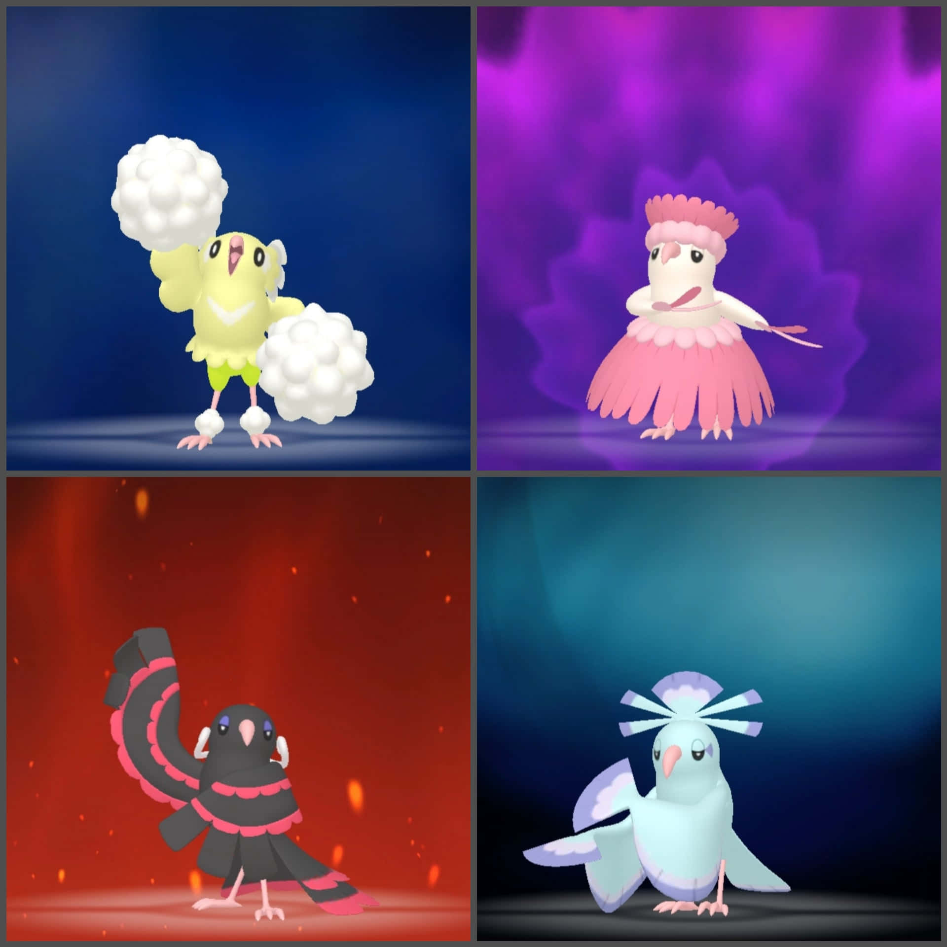 Shiny Oricorio Forms Background
