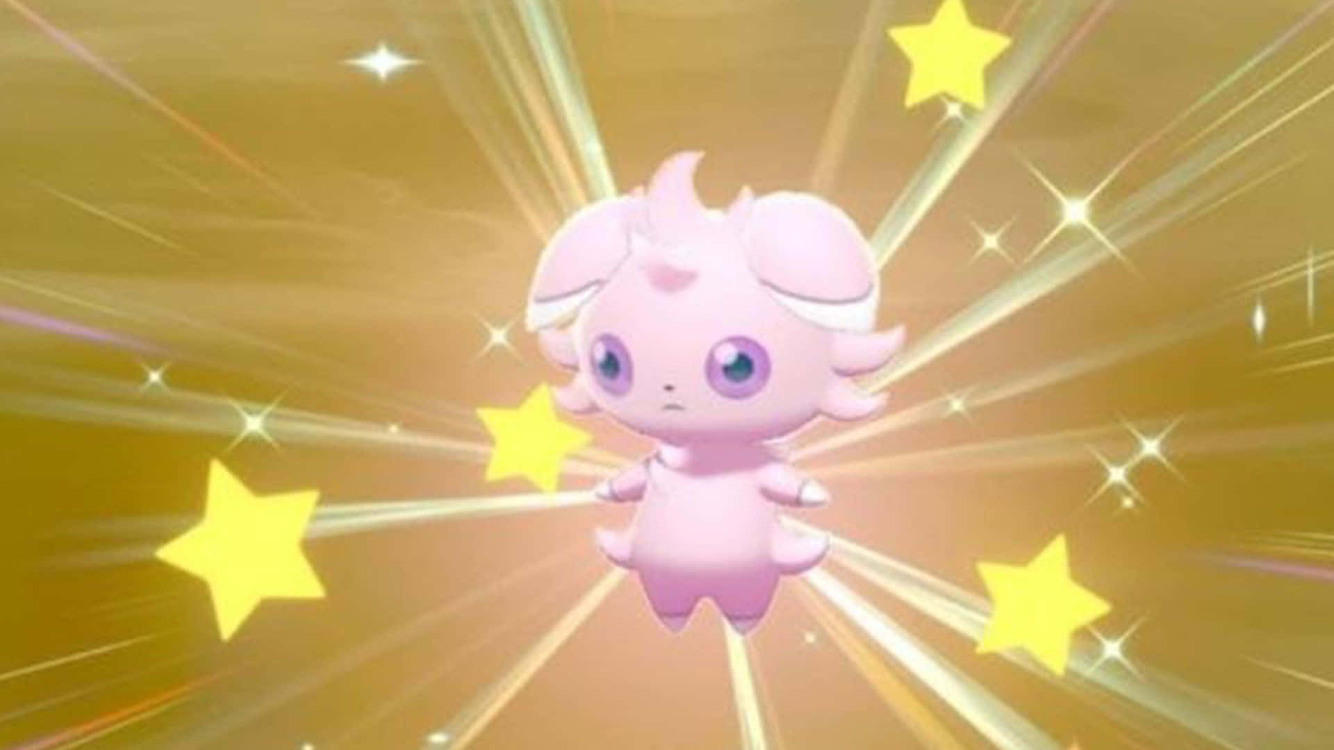 Shiny Pink Espurr Background