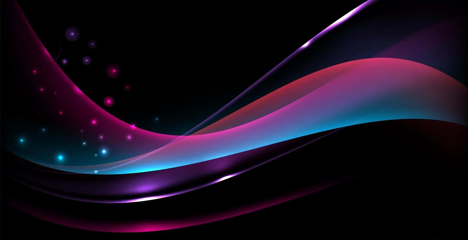 Shiny Purple Wave Background