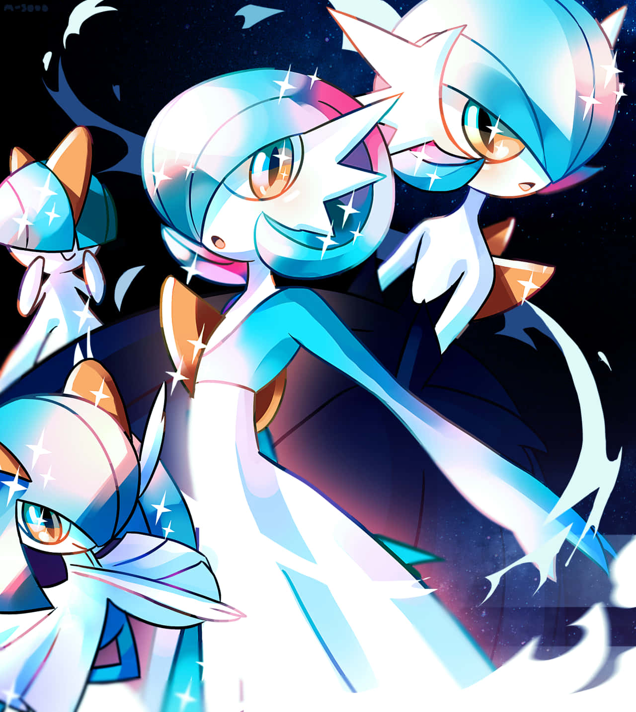 Shiny Ralts Evolutions Background