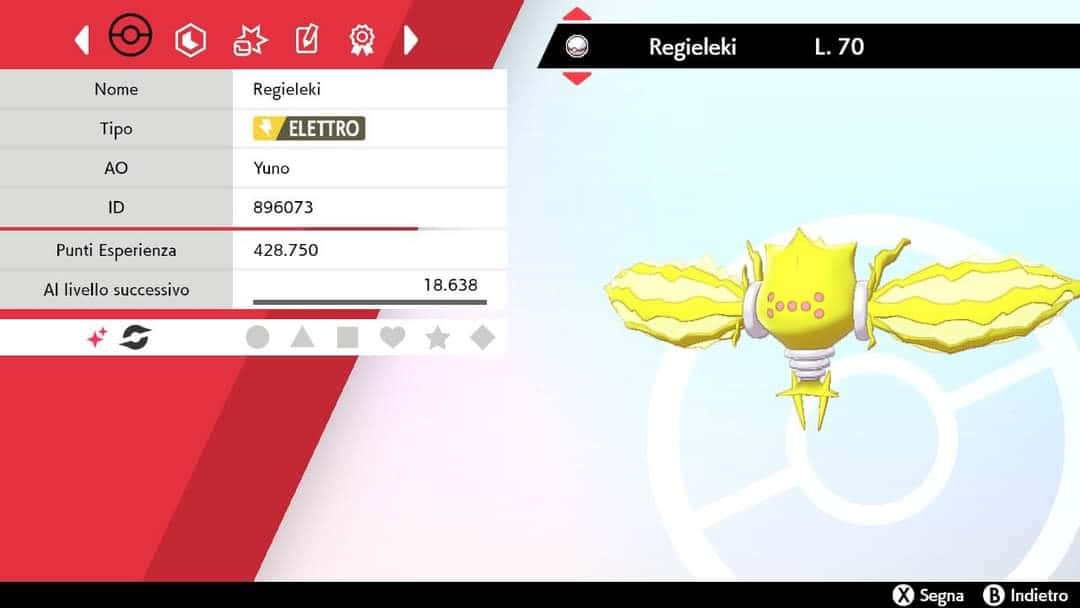 Shiny Regieleki Background
