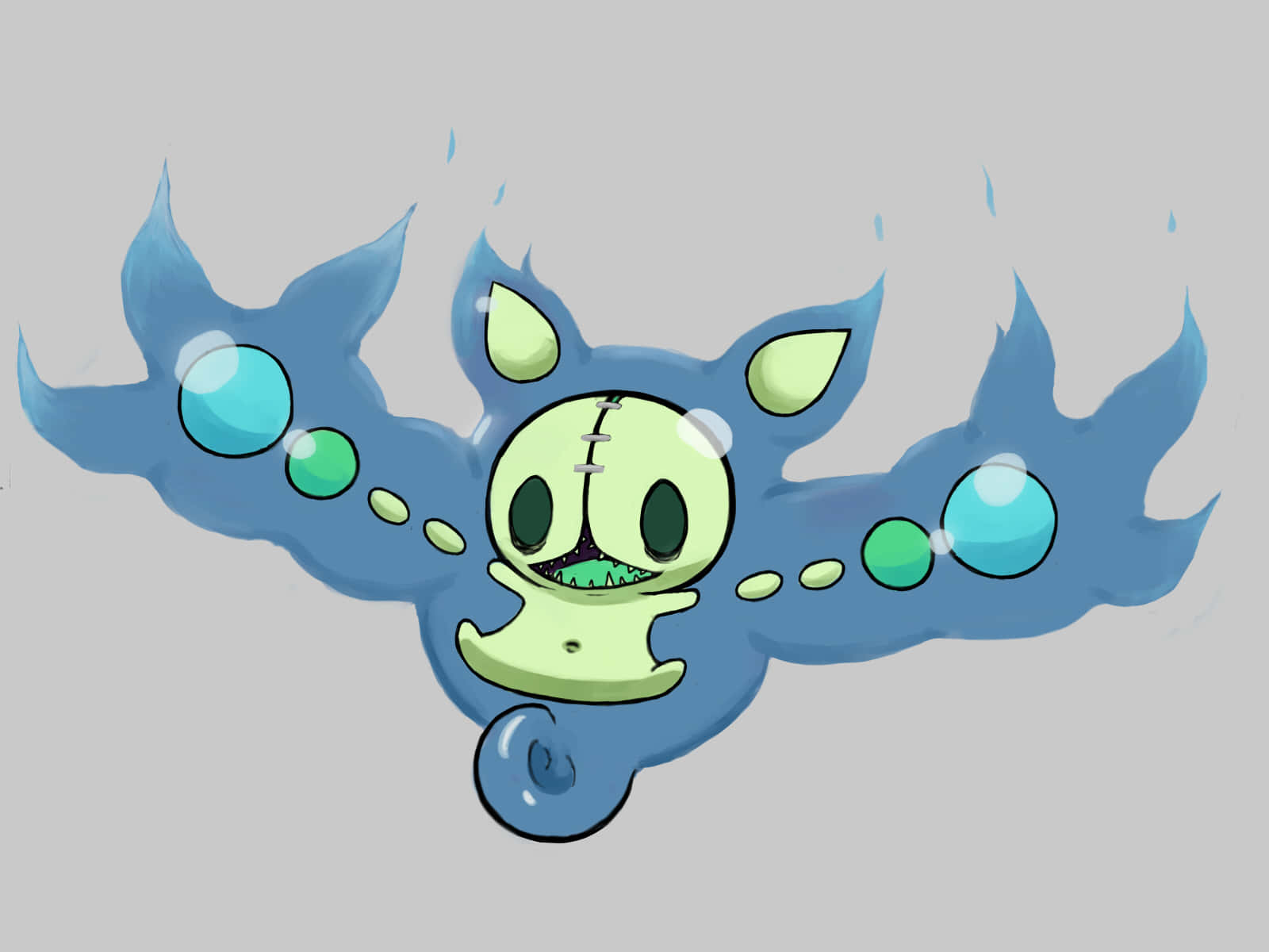 Shiny Reuniclus Scary Body Background