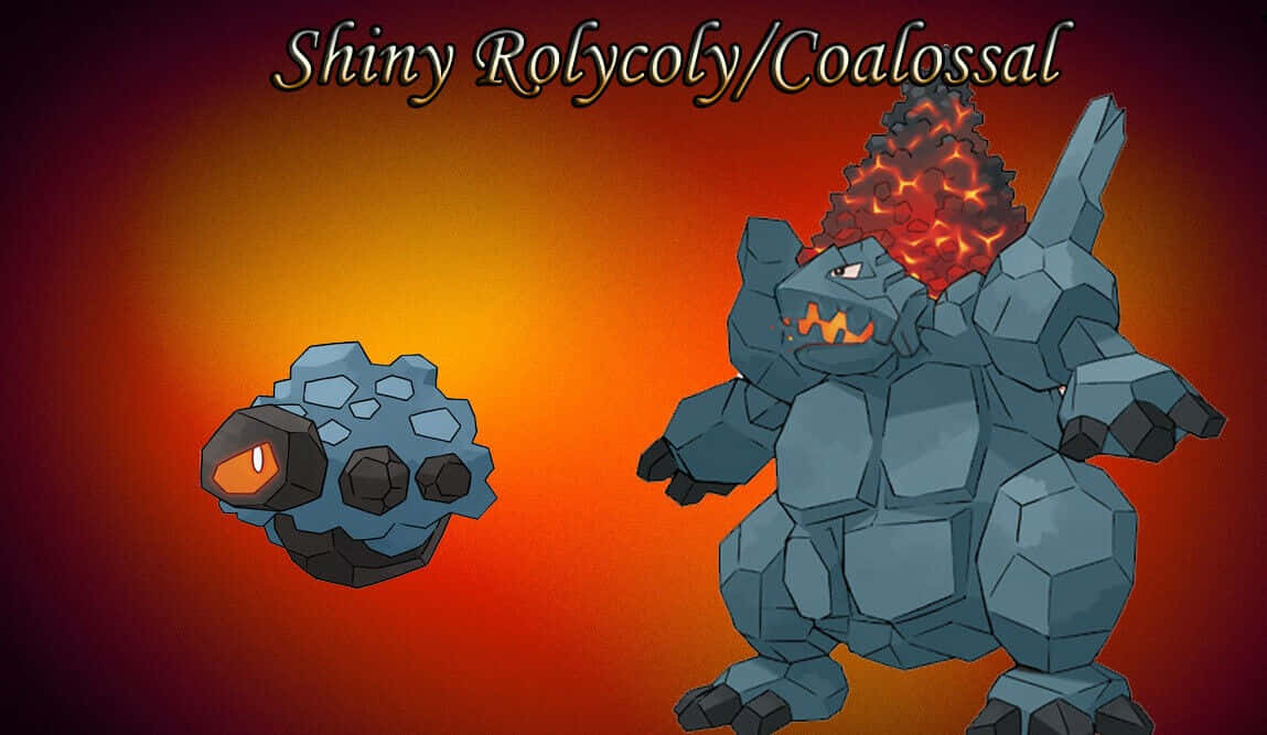 Shiny Rolycoly And Coalossal Background