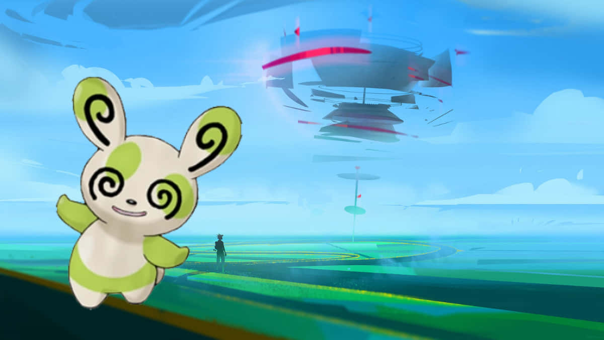 Shiny Spinda With Pokemon Go Background Background