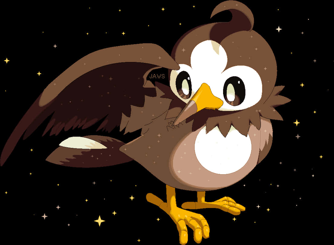 Shiny Starly With Sparkles