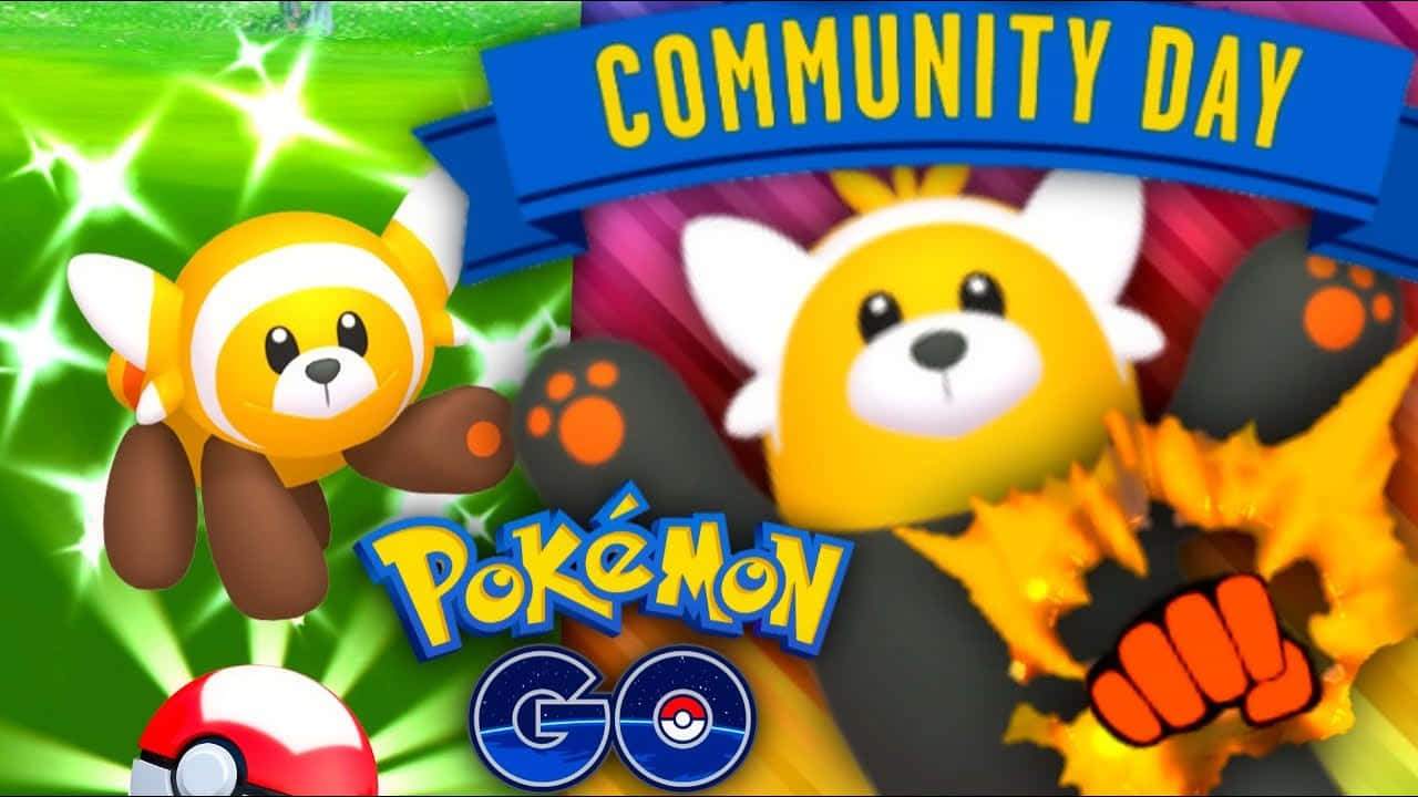 Shiny Stufful And Shiny Bewear Background