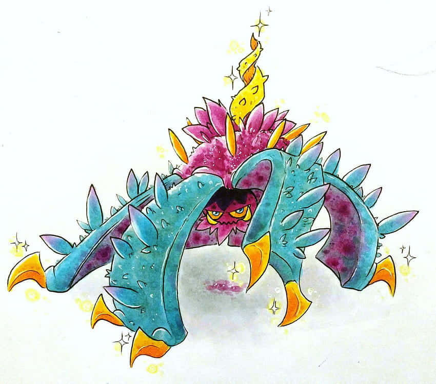 Shiny Toxapex Background