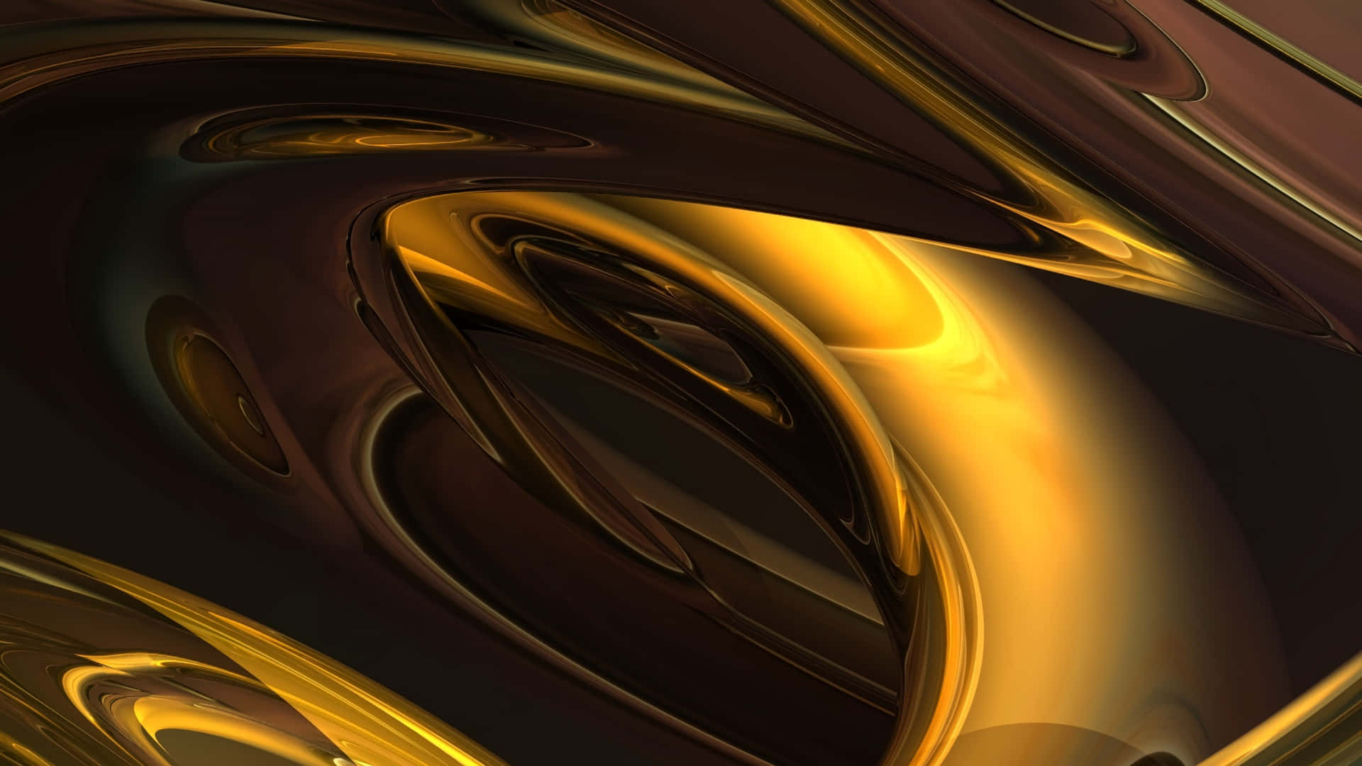 Shiny Yellow Curves Background