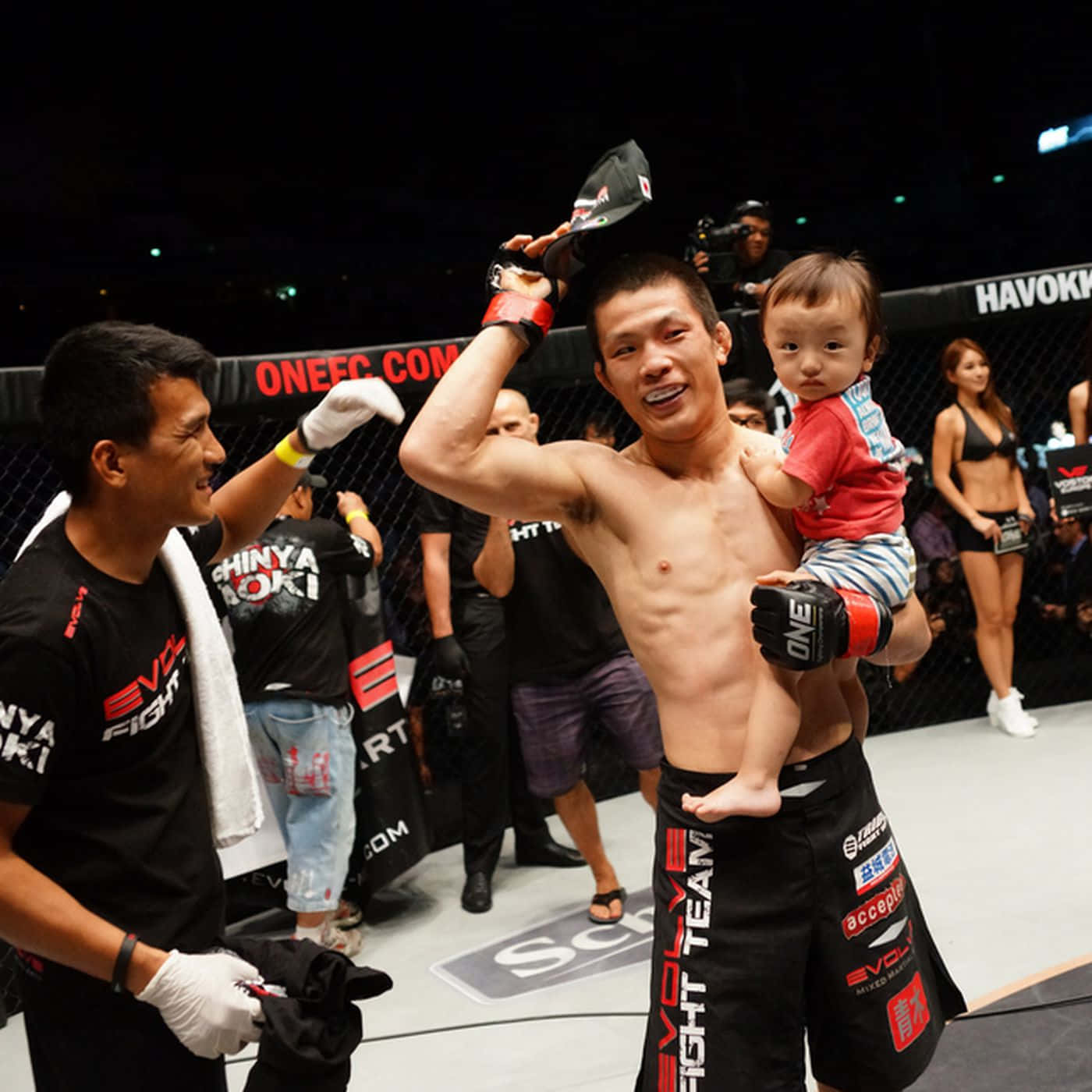 Shinya Aoki Celebrating Win One: Kingdon Of Heroes Background