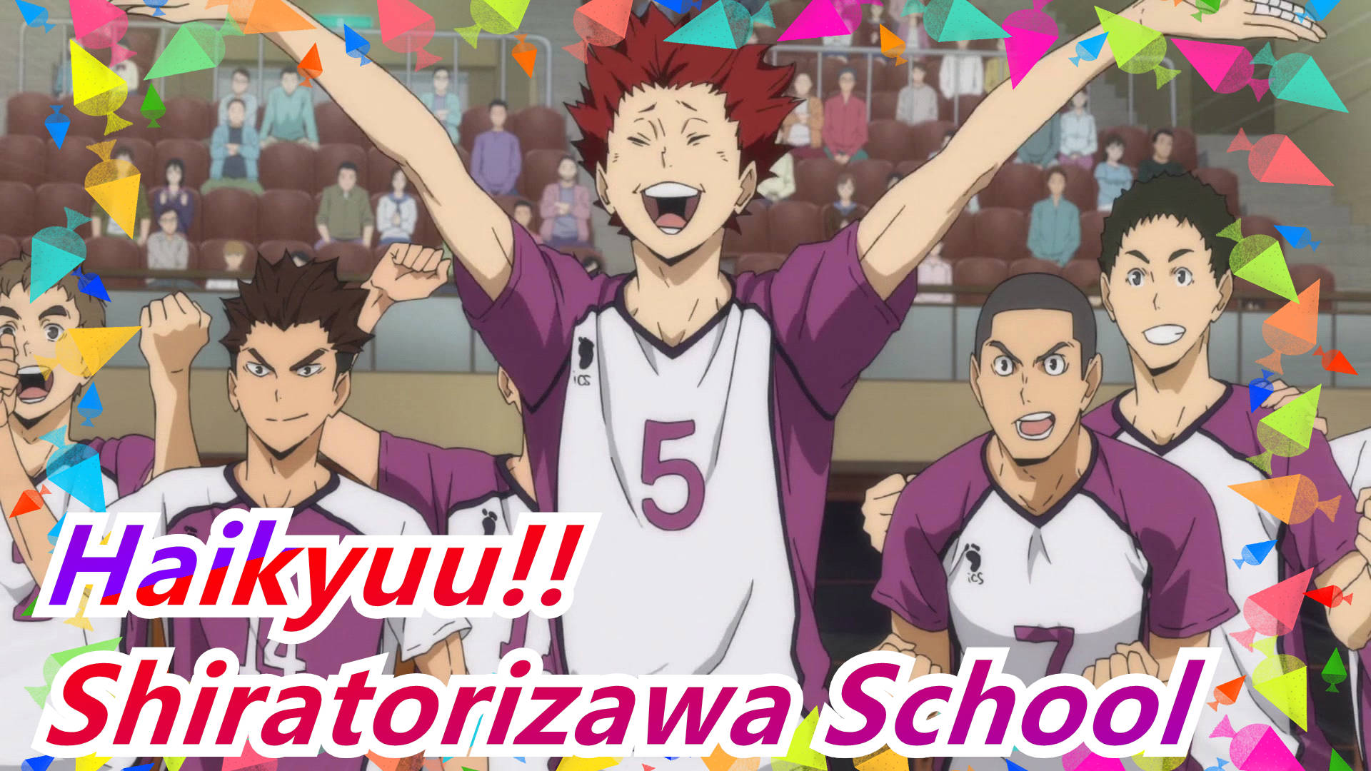 Shiratorizawa Academy Celebrating Background