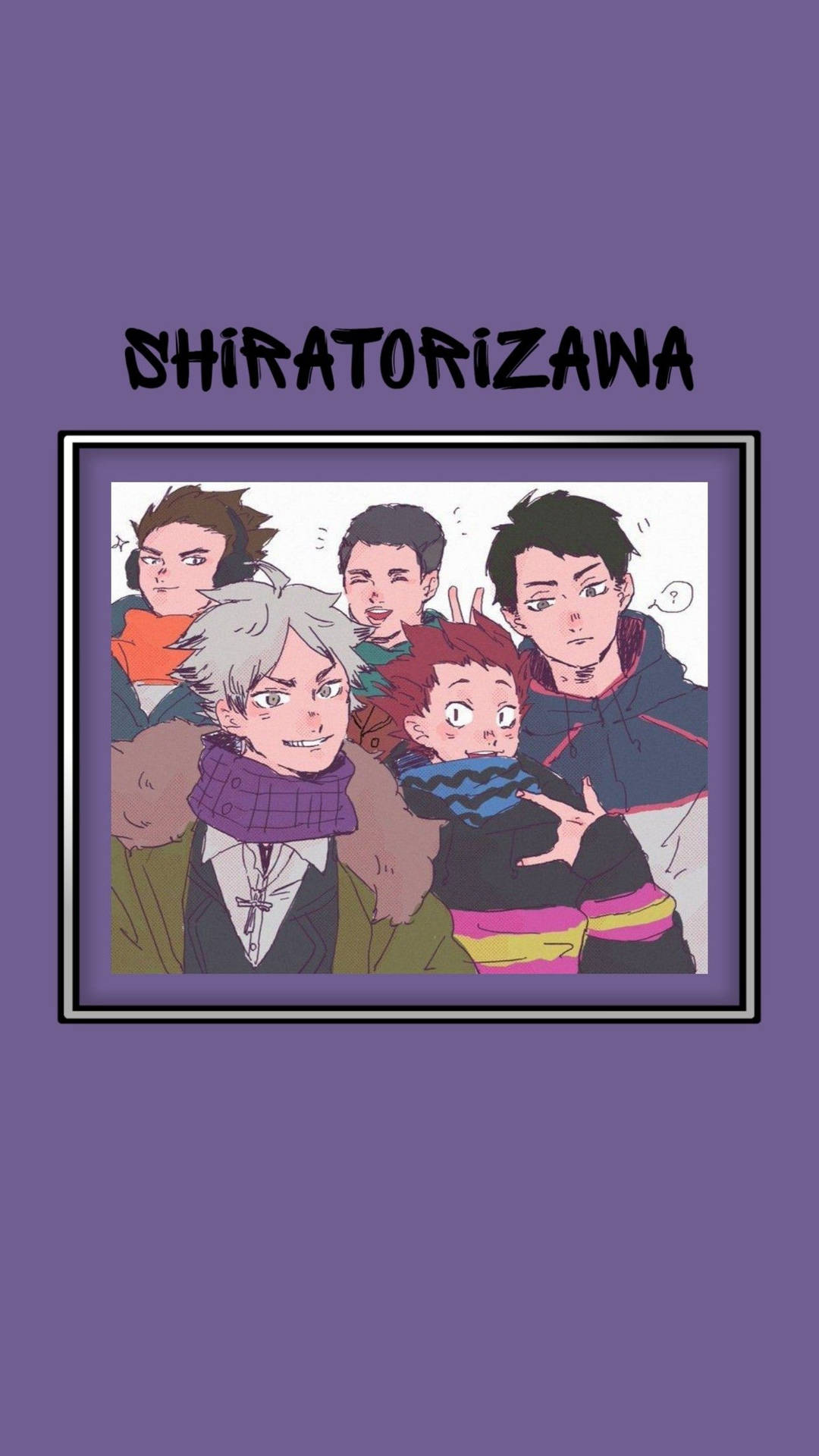 Shiratorizawa In Winter Clothing Background