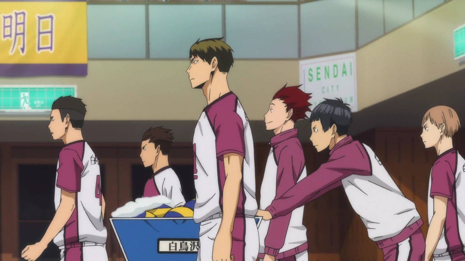 Shiratorizawa Representing Strength And Discipline Background