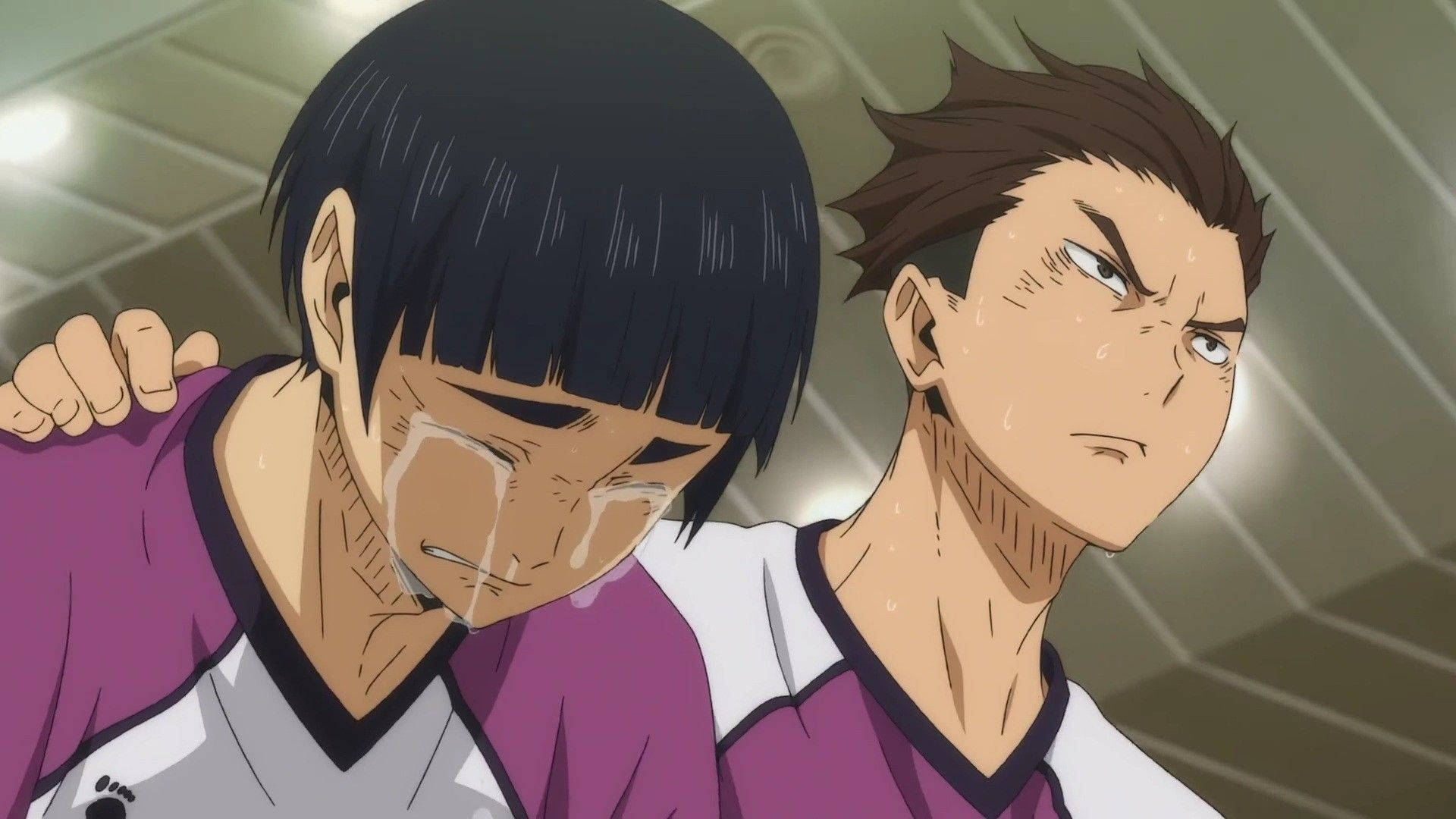 Shiratorizawa Team With Tsutomu And Hayato Background