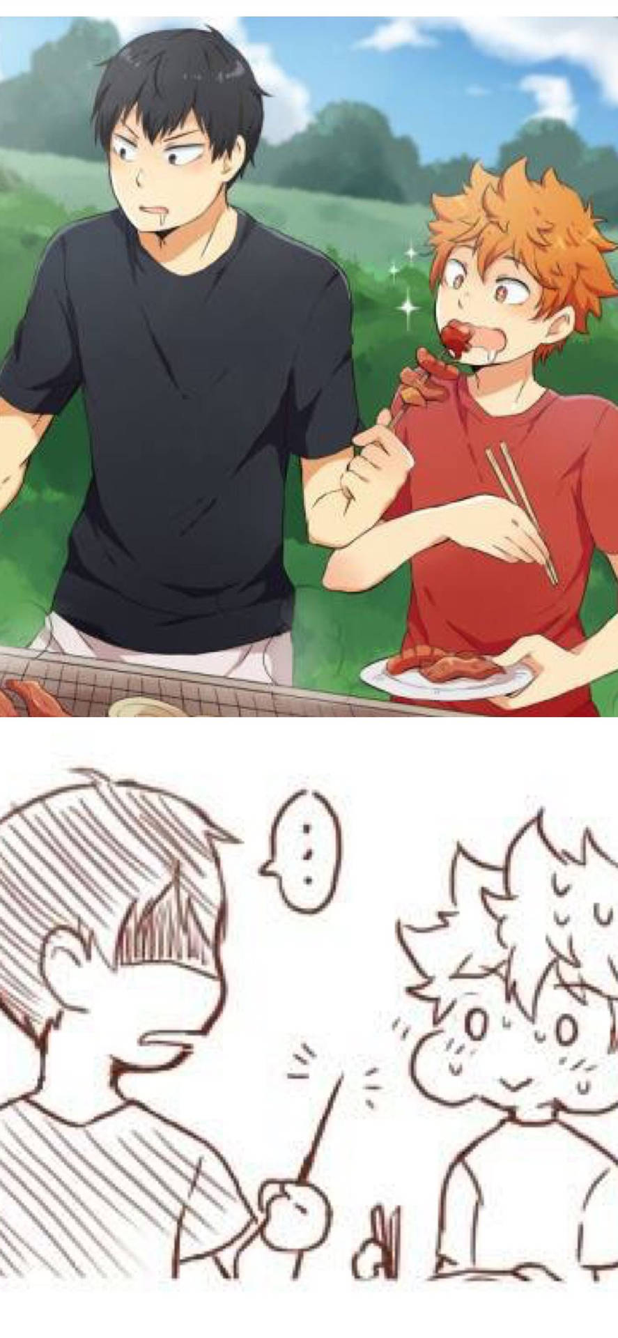 Shiratorizawa With Funny Hinata Background