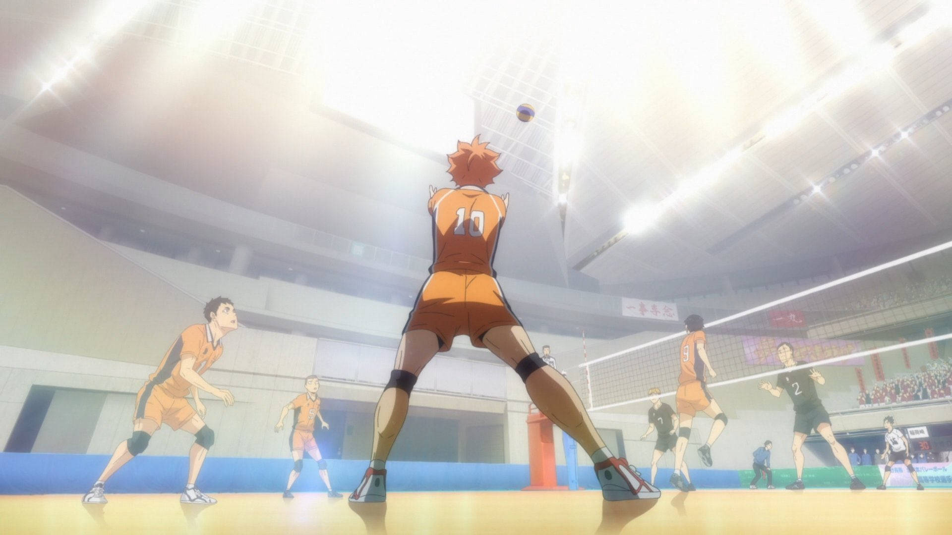 Shiratorizawa With Hinata Playing Background