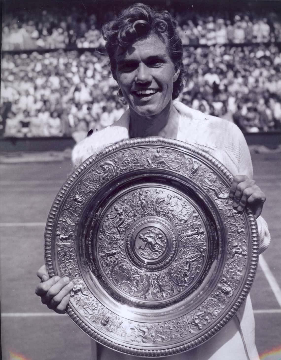 Shirley Fry Irvin Wimbledon Salver Trophy Background