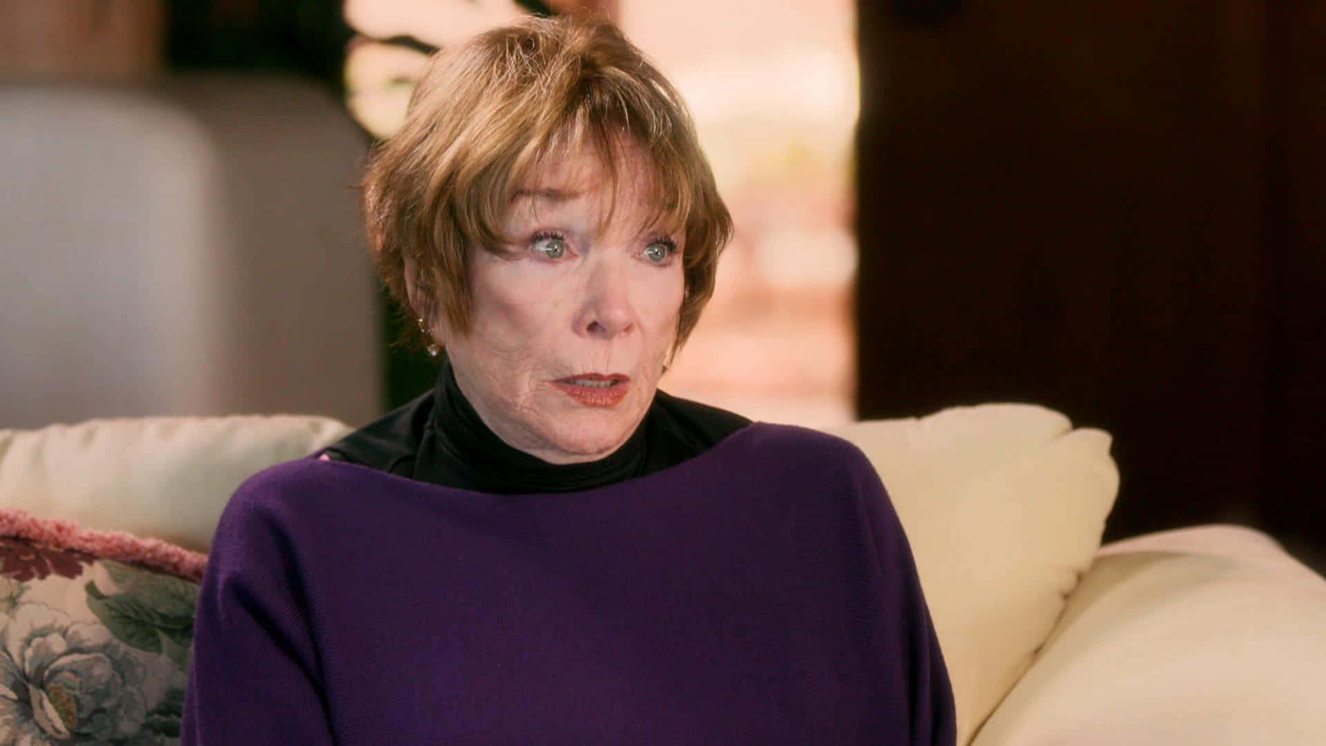 Shirley Maclaine In An Interview Background