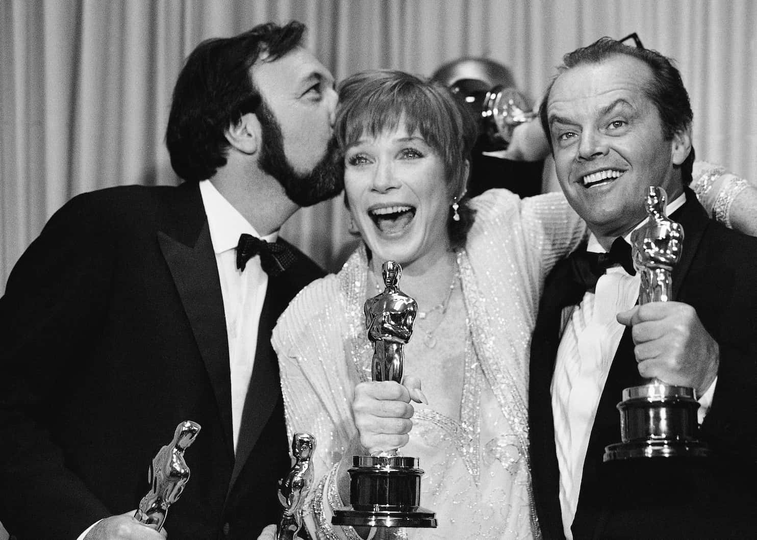 Shirley Maclaine James Brooks And Jack Nicholson Background