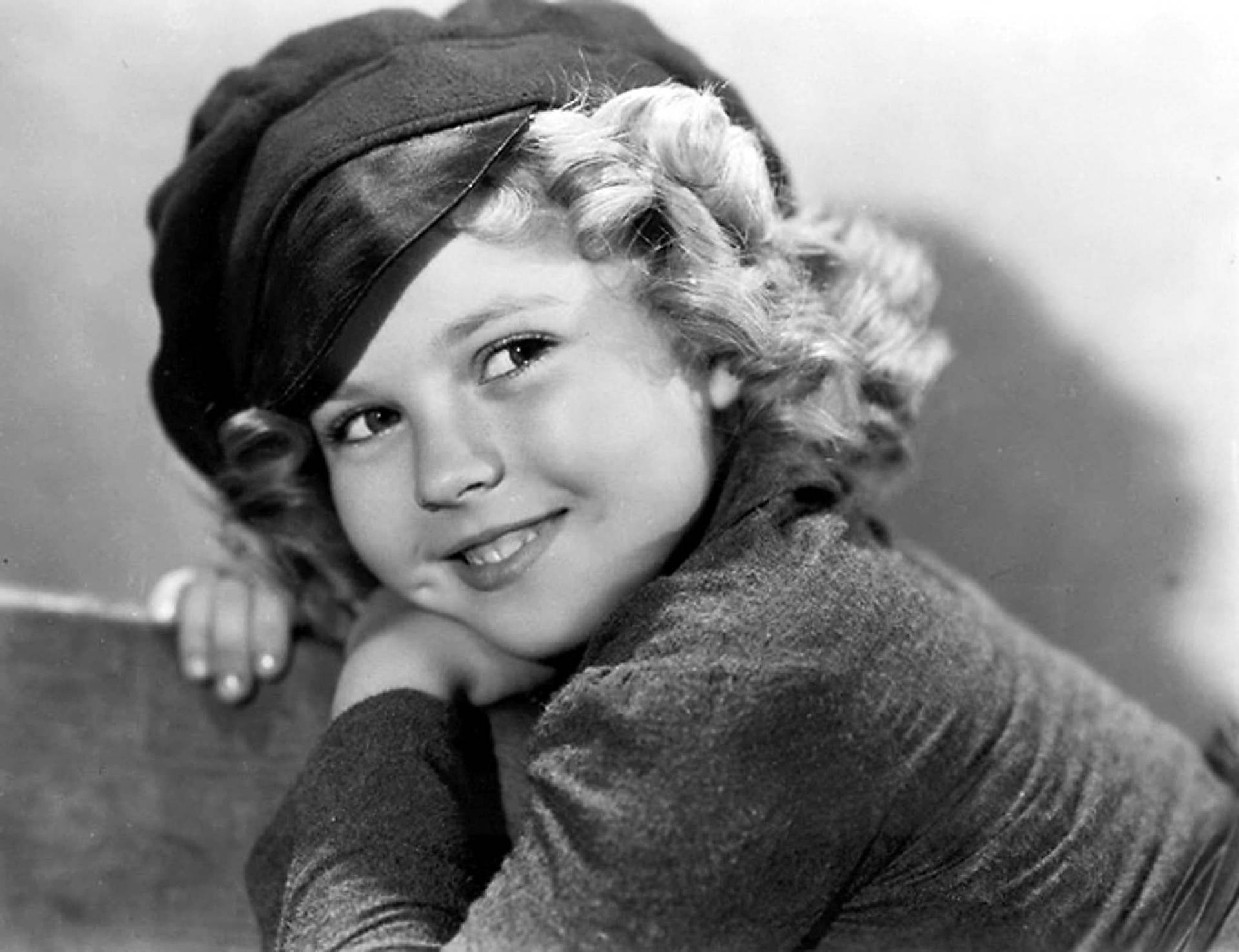 Shirley Temple Grayscale Background