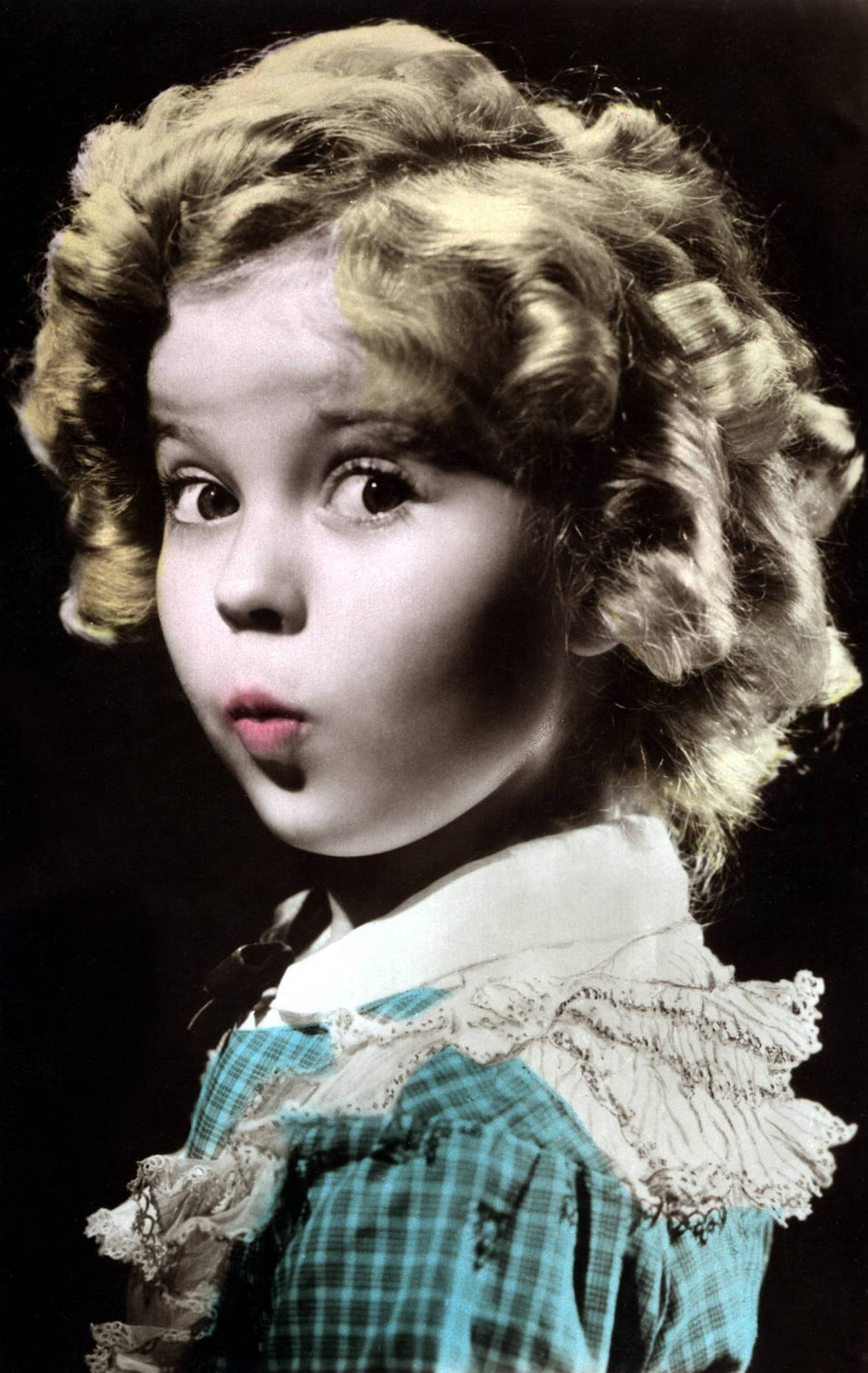 Shirley Temple In A Black Setting