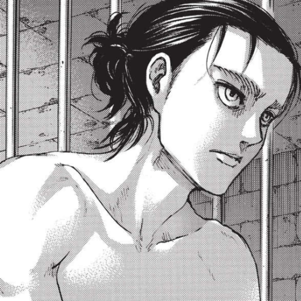 Shirtless Eren Yeager Pfp From Manga Background