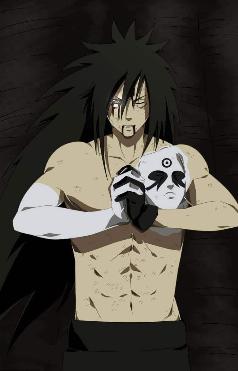 Shirtless Madara Ninja Hand Signs Iphone Background