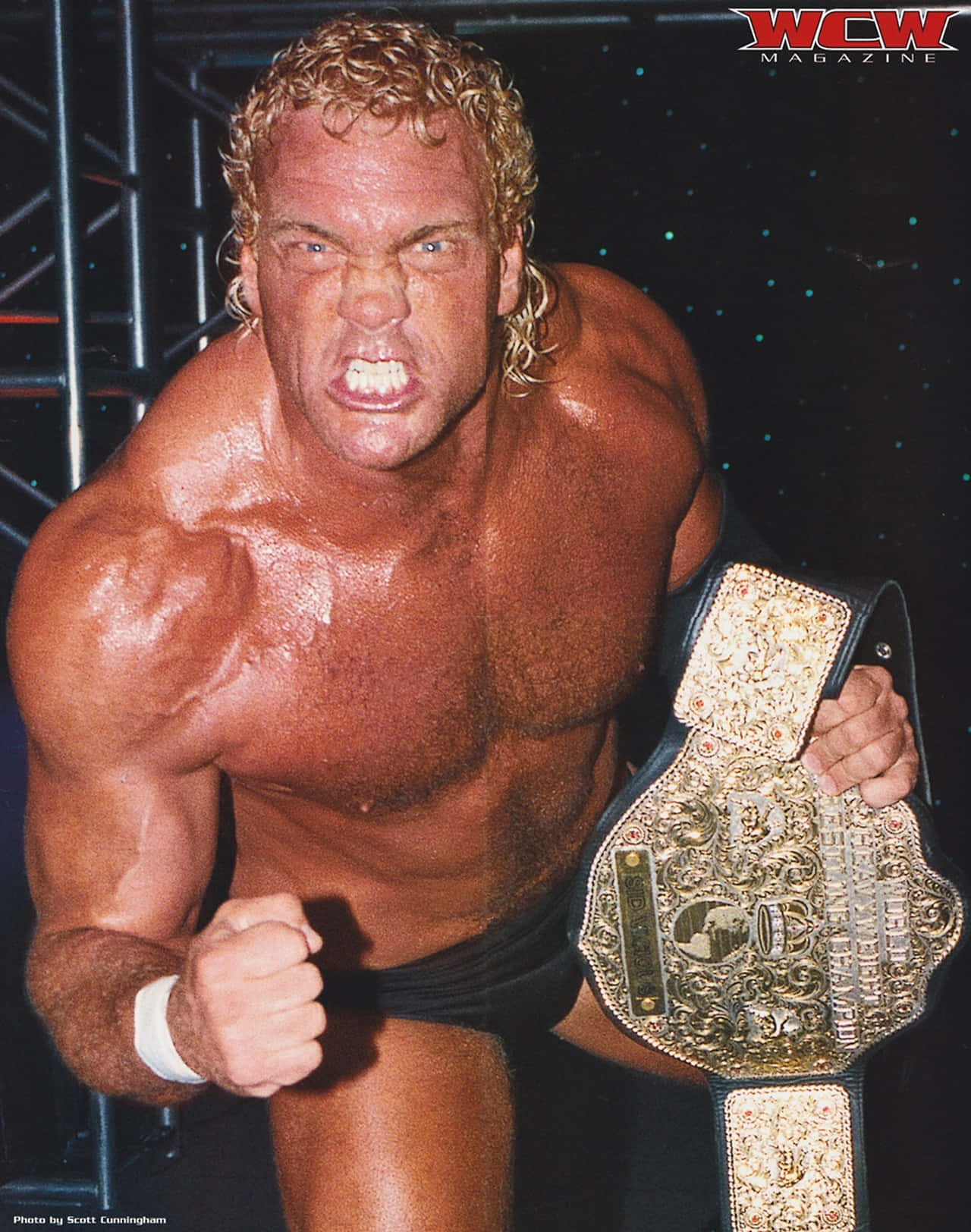 Shirtless Sid Vicious Poster Holding A Championship Belt Background