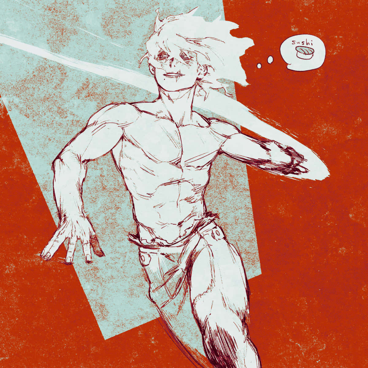 Shirtless Tomura Shigaraki Background