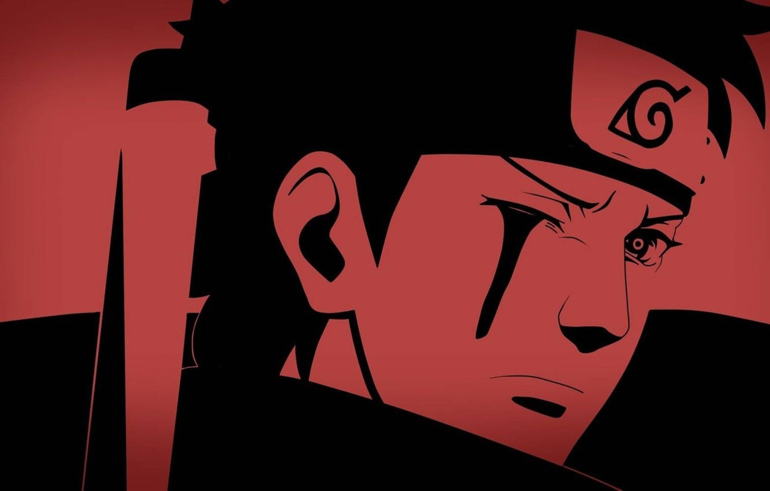 Shisui Uchiha Naruto Black And Red Art