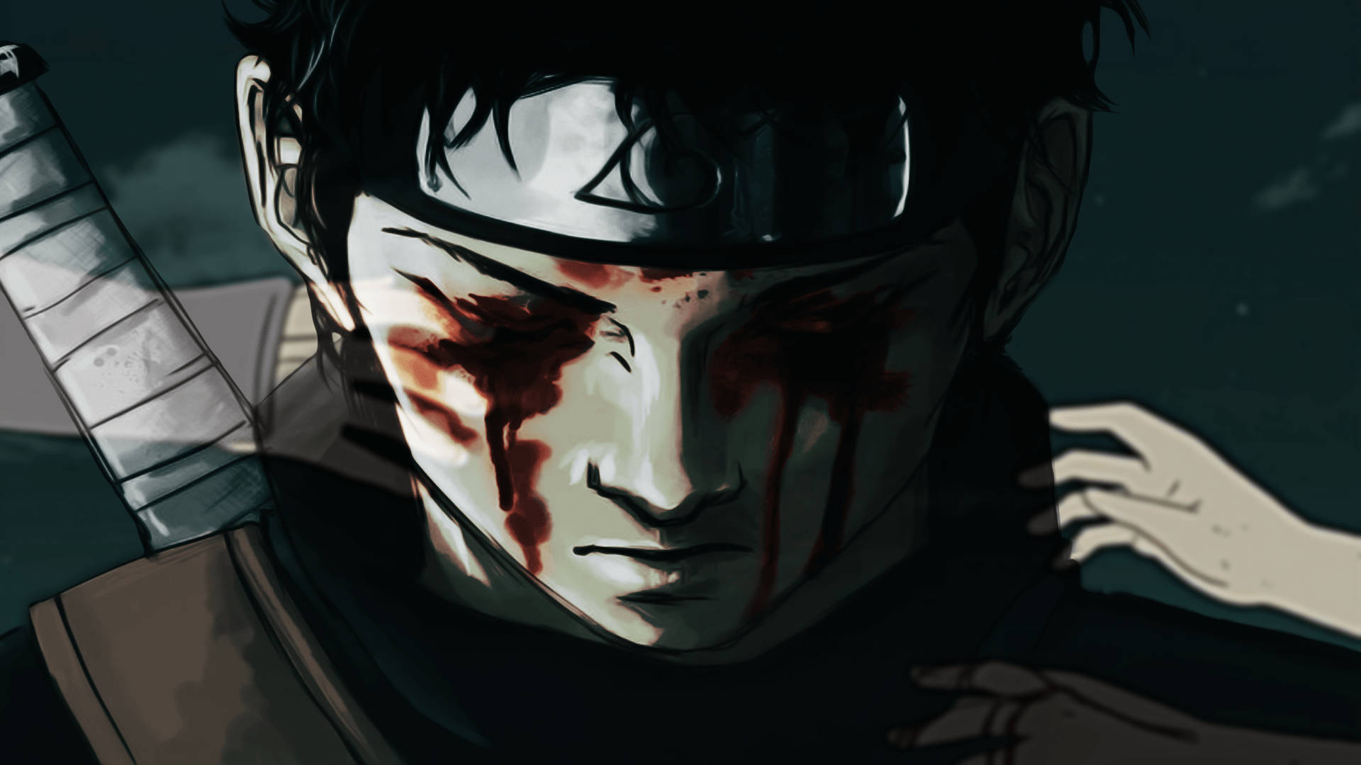 Shisui Uchiha Naruto Bloody Eyes Background