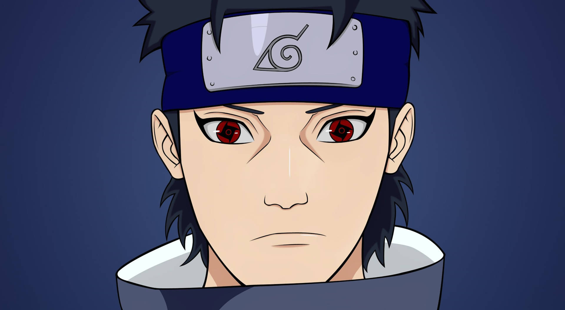 Shisui Uchiha Naruto Blue Aesthetic Background