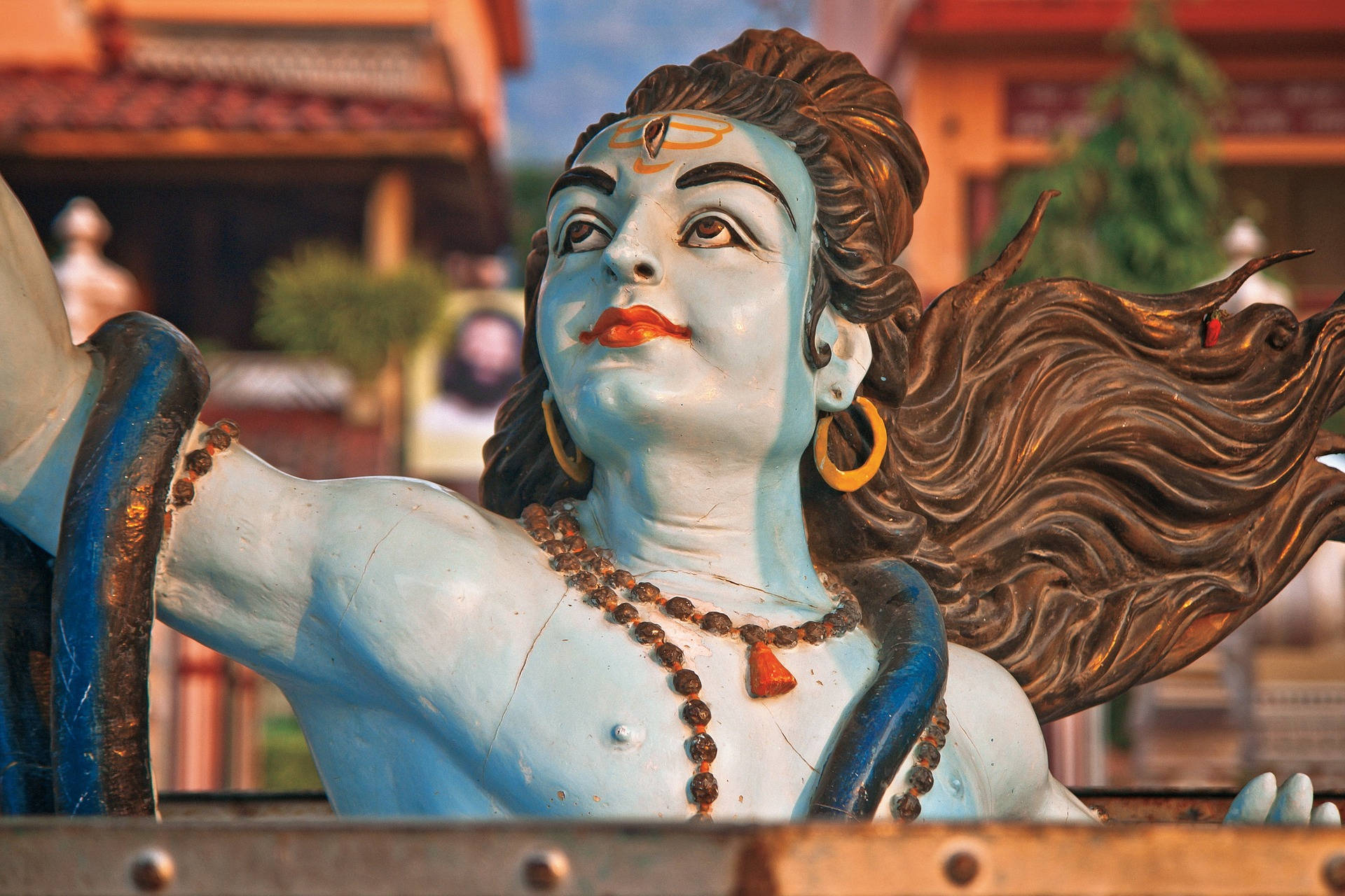 Shiv Shankar Blue Statue
