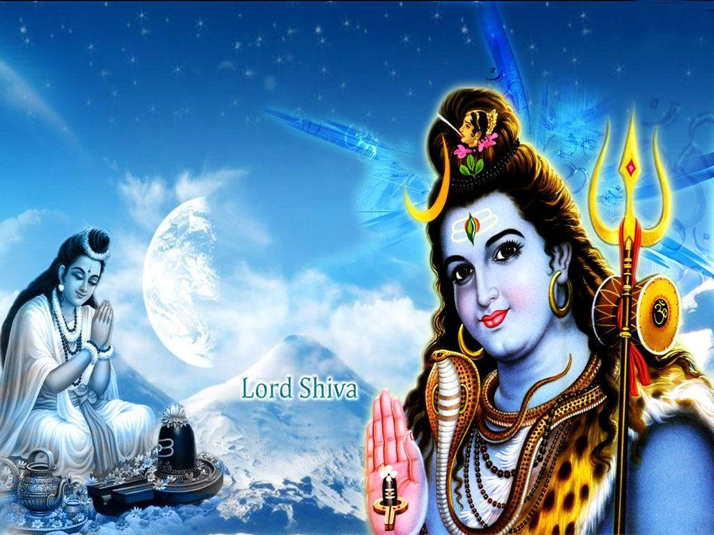 Shiv Shankar Digital Illustration Hd Background