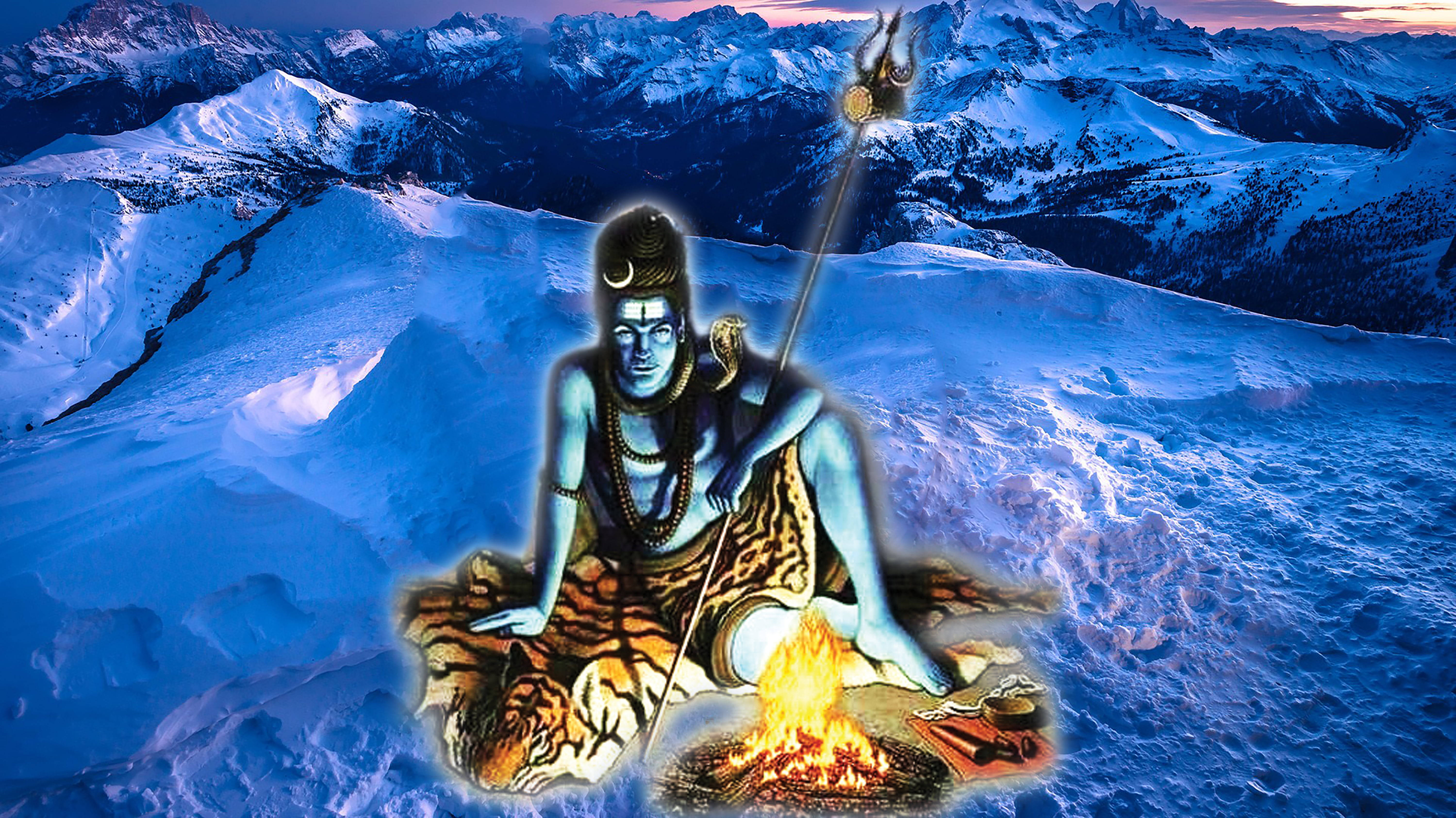 Shiv Tandav Shiva On Snow