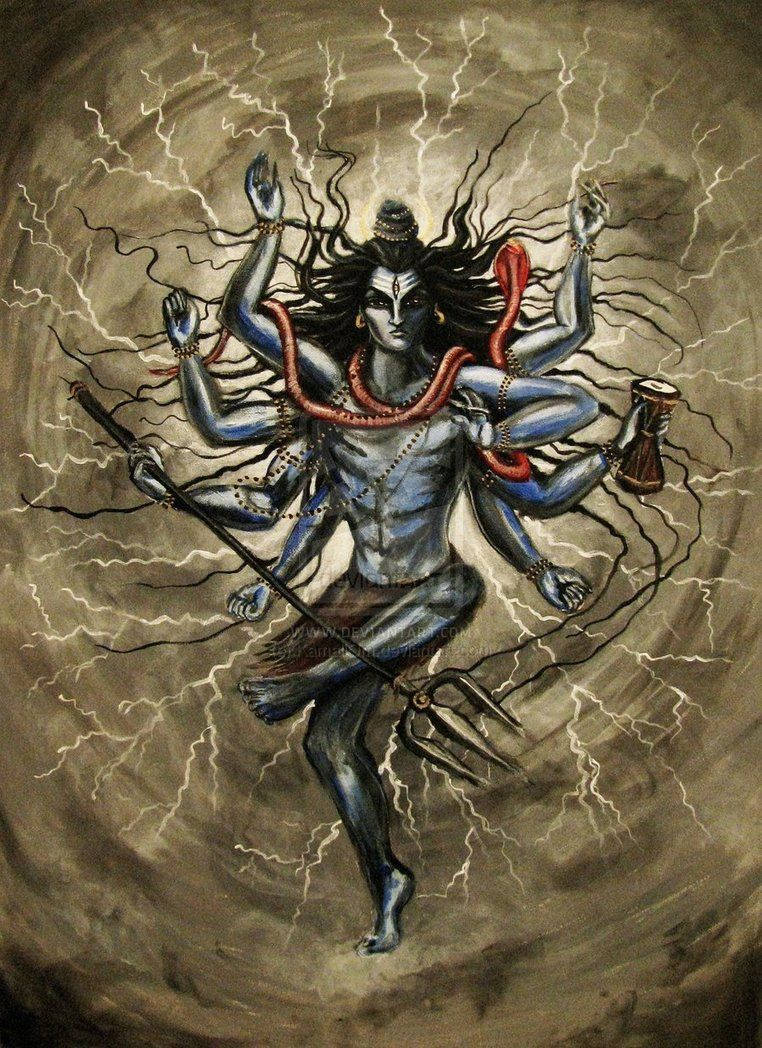 Shiv Tandav Shiva With Lightning