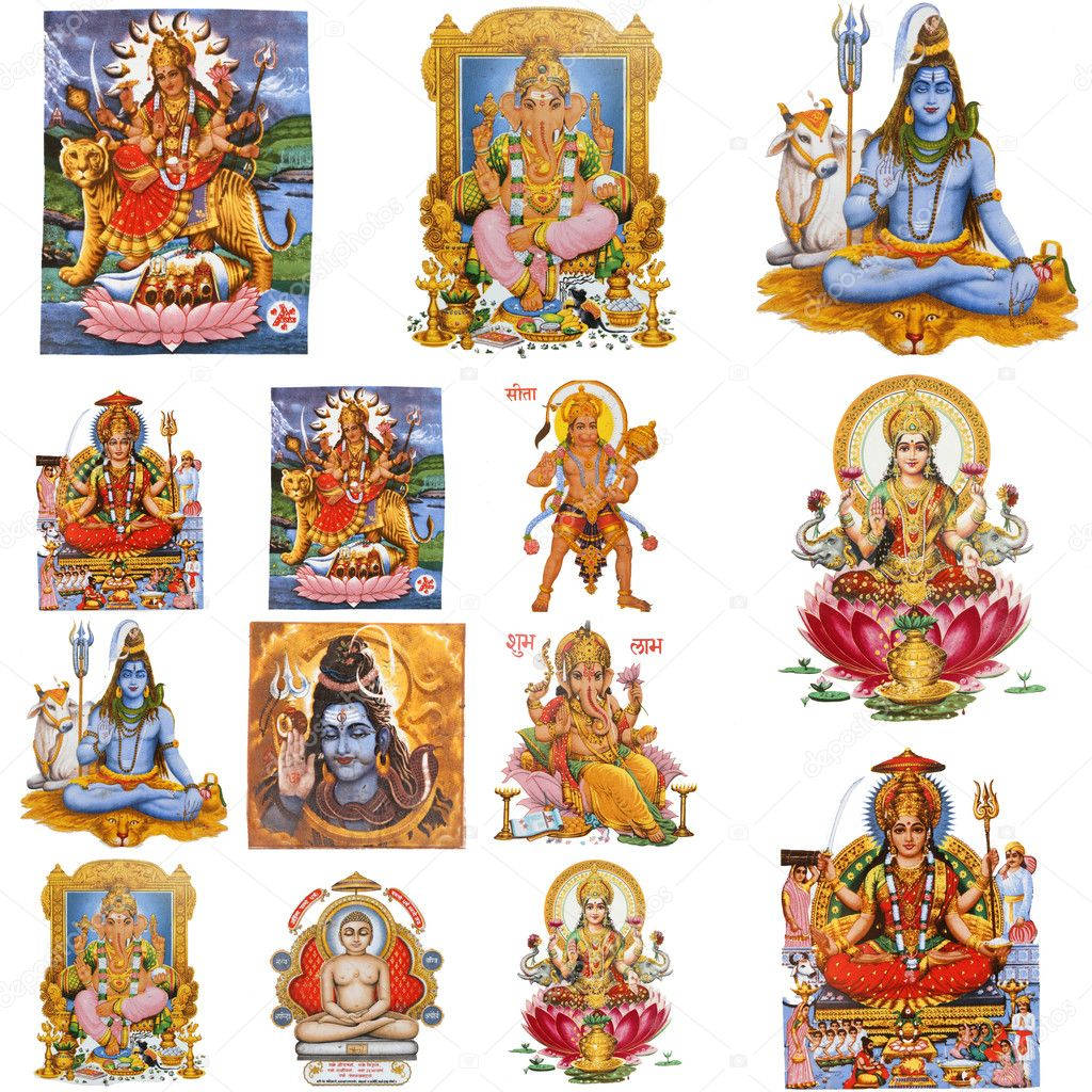 Shiva And All Major Hindu Gods Compilation Background