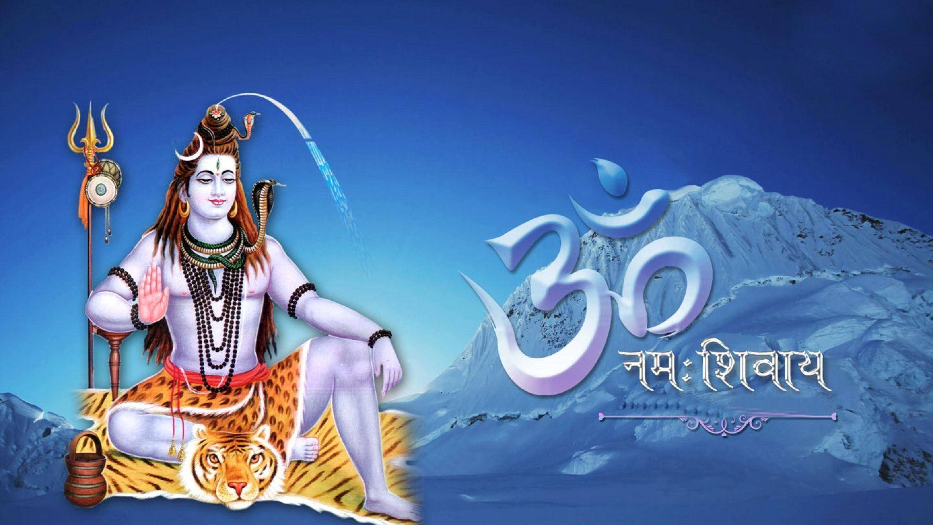 Shiva And Mountain God Full Hd Background
