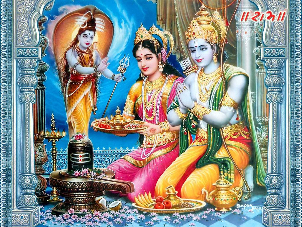 Shiva Aradhana Ram Sita Background
