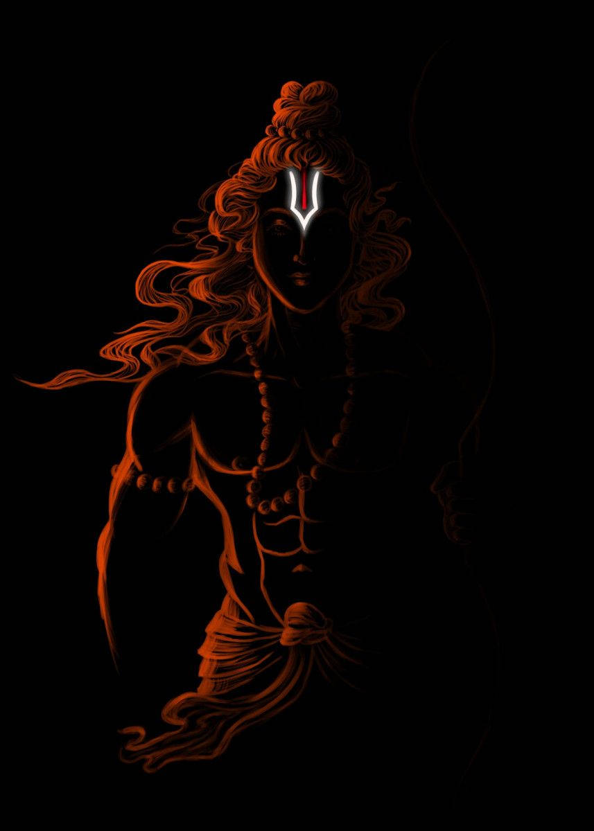 Shiva Black With Urdhva Pundra Marking
