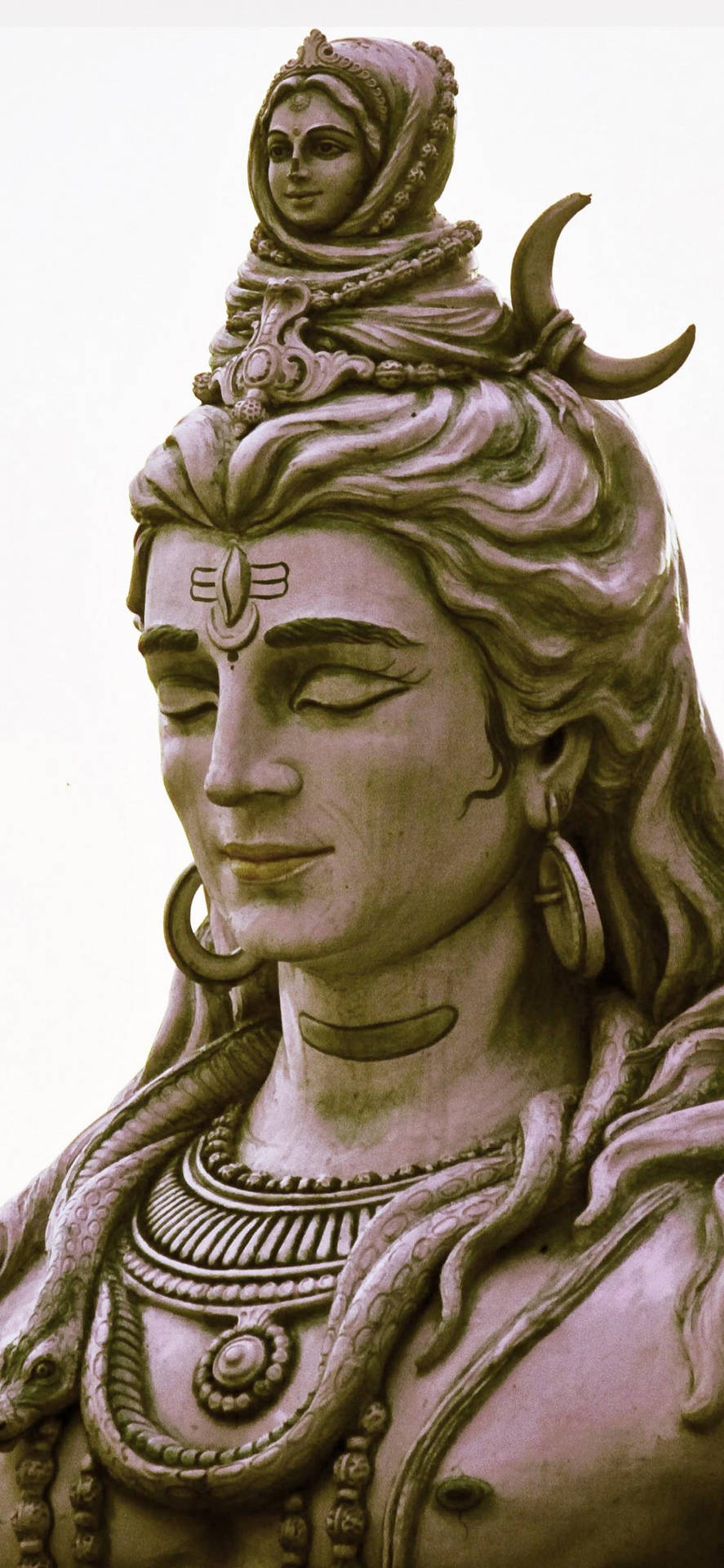Shiva Iphone Statue Profile Background