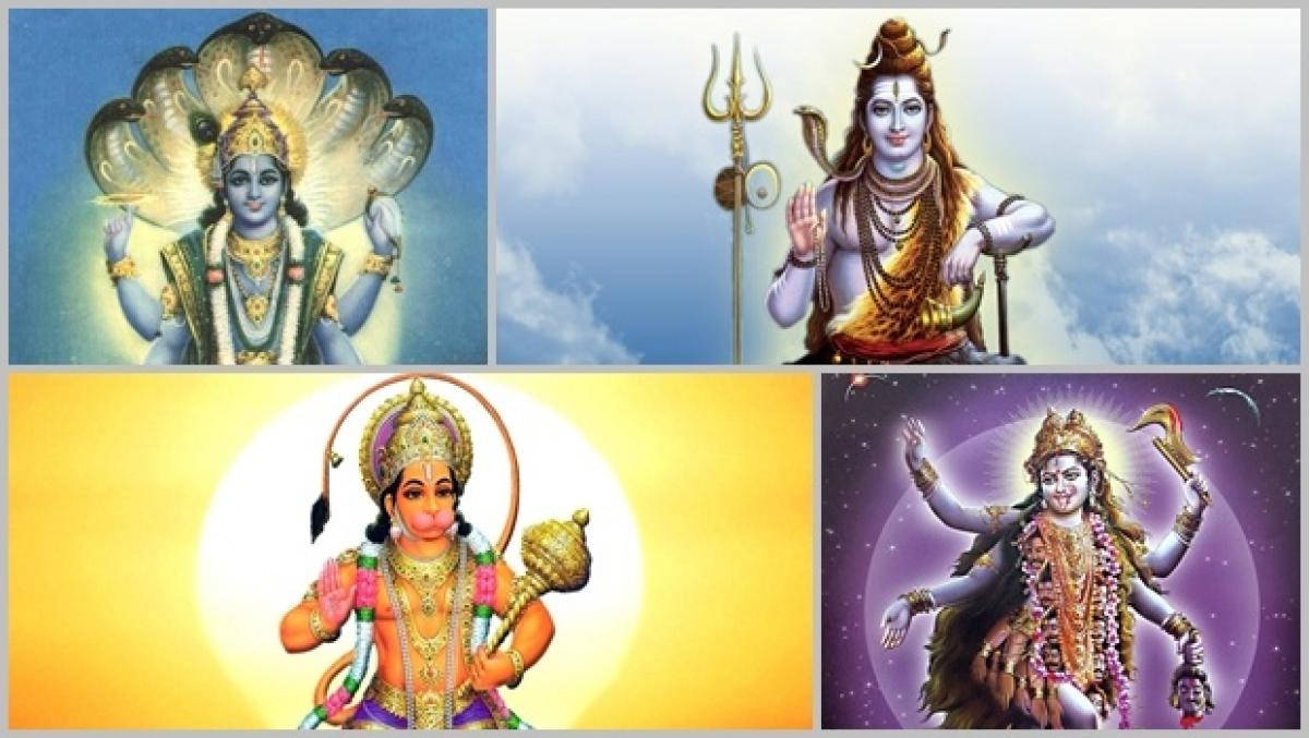 Shiva With All Hindu Gods Art Background