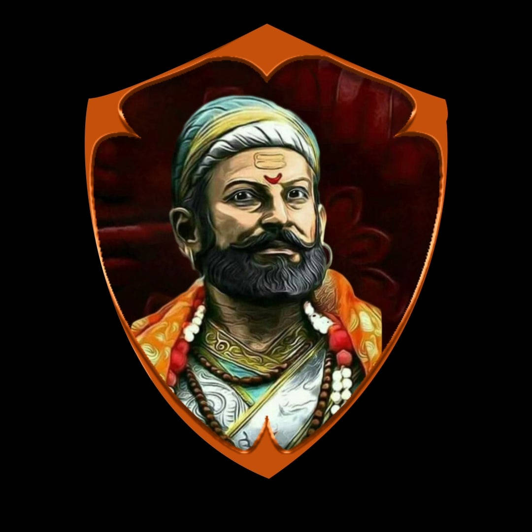 Shivaji Maharaj Hd In Badge Background