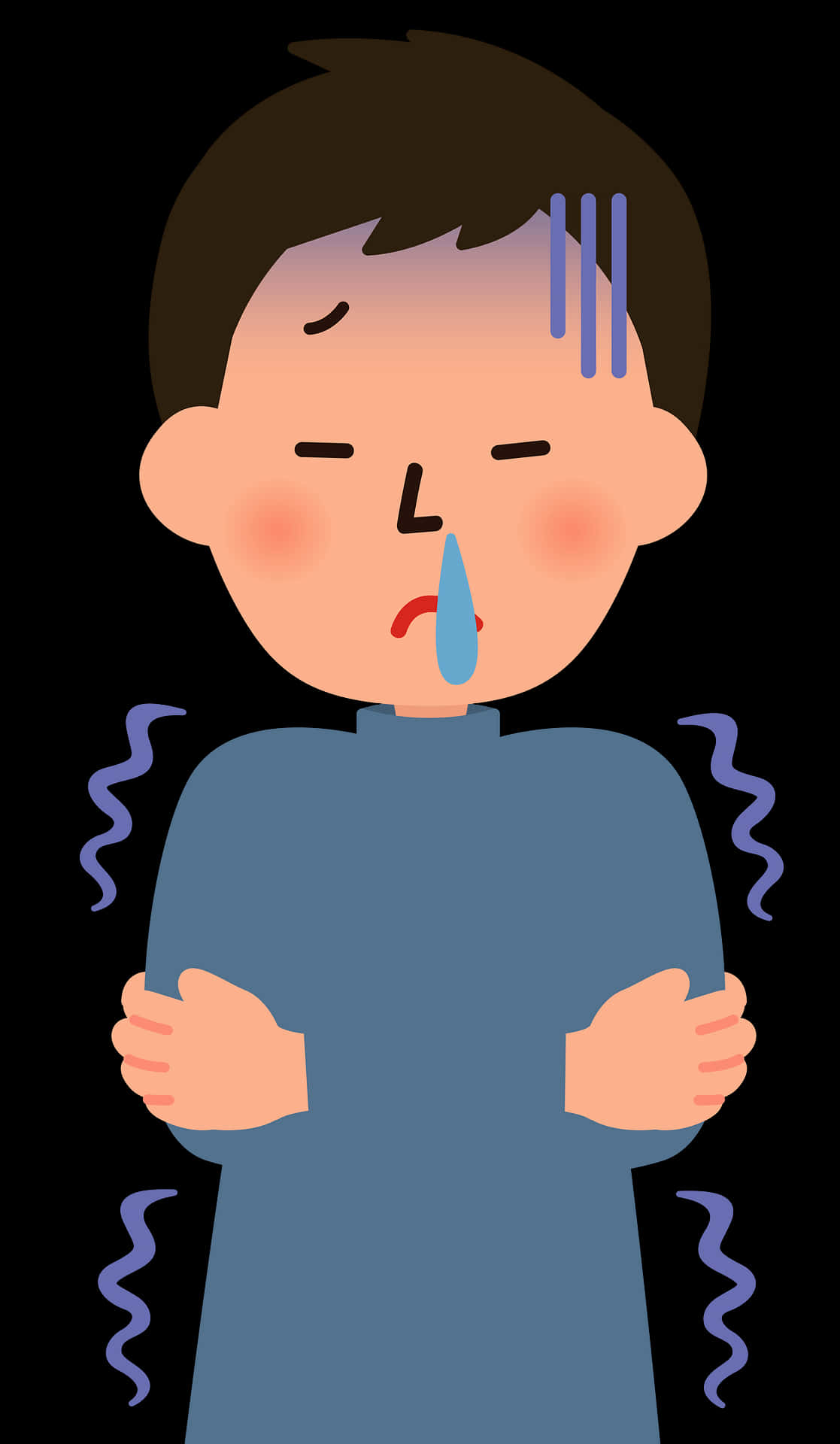 Shivering Boy With Cold [wallpaper]