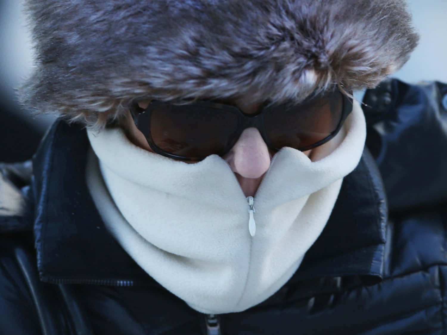 Shivering Person Covered [wallpaper] Background